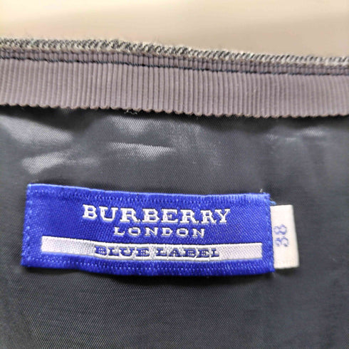 バーバリーロンドン BURBERRY LONDON ウールチェックミニスカート レディース 38