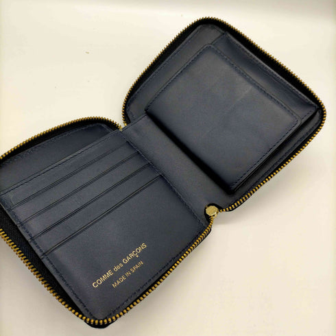 ウォレットコムデギャルソン Wallet COMME des GARCONS 24AW スペイン製 ARECALF レザー 二つ折り財布 レディース