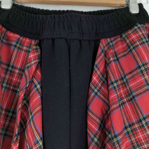 FIVEL GENE チェックスカートレイヤードスウェットパンツ メンズ