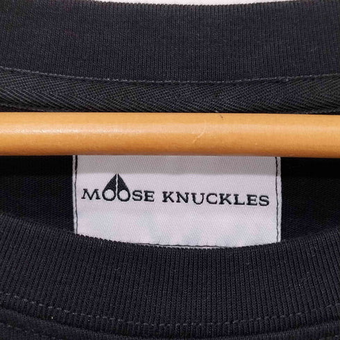 MOOSE KNUCKLES ロゴ刺繍 ショートスリーブクルーネックTシャツ メンズ import:XL