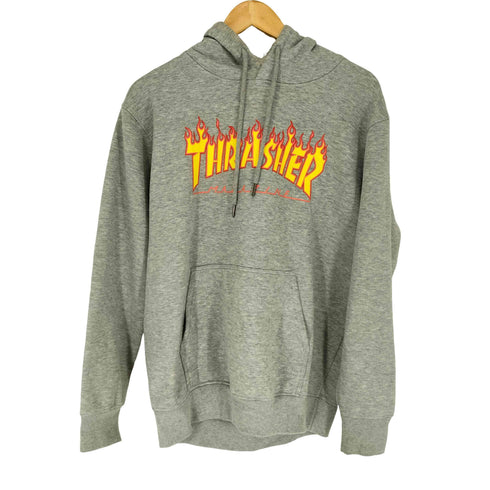 スラッシャー THRASHER フレイムロゴ プルオーバーパーカー メンズ XL