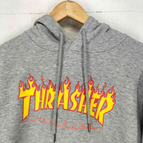 スラッシャー THRASHER フレイムロゴ プルオーバーパーカー メンズ XL