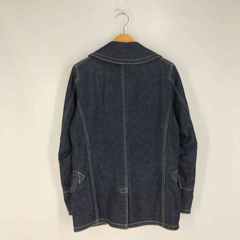 コムデギャルソンオム COMME des GARCONS HOMME 13AW AD2013 裏地キルティング デニム Pコート レディース JPN:XS