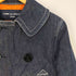 コムデギャルソンオム COMME des GARCONS HOMME 13AW AD2013 裏地キルティング デニム Pコート レディース JPN:XS
