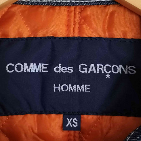 コムデギャルソンオム COMME des GARCONS HOMME 13AW AD2013 裏地キルティング デニム Pコート レディース JPN:XS