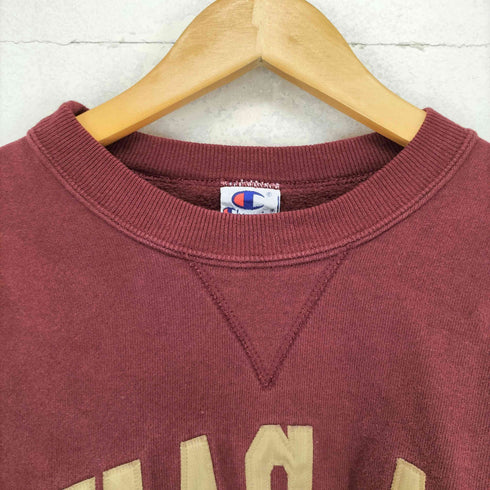 チャンピオン Champion 90-00s TEXAS A&M フロント刺繍クルーネックスウェット メンズ L