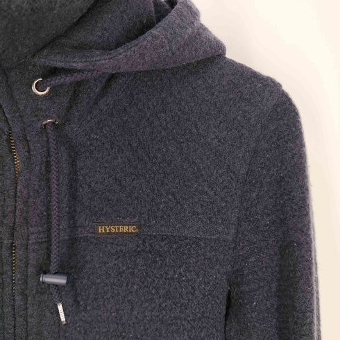 ヒステリックグラマー HYSTERIC GLAMOUR 12AW ウール混 ジップアップフーディー レディース FREE