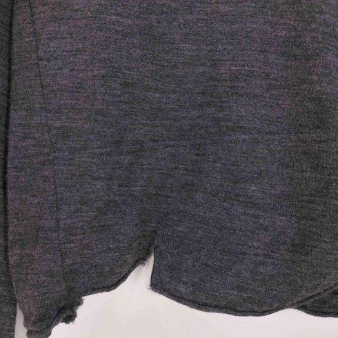ローブドシャンブルコムデギャルソン robe de chambre COMME des GARCONS 05AW AD2004 バックジップ 丸襟 ウールニット レディース JPN:M