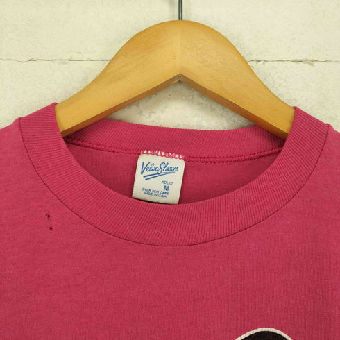 USA製 袖シングル キャラクタープリントクルーネックTシャツ メンズ M