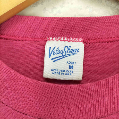 USA製 袖シングル キャラクタープリントクルーネックTシャツ メンズ M