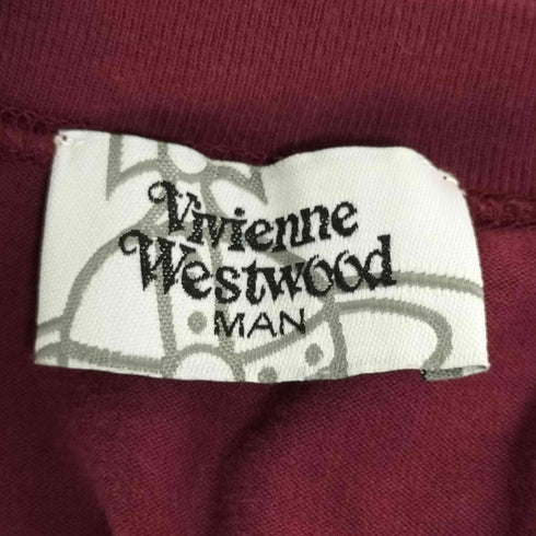 ヴィヴィアンウエストウッドマン Vivienne Westwood MAN オーブロゴ刺繍 オーバーサイズ Tシャツ メンズ FREE