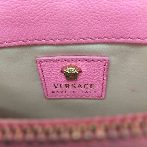 ヴェルサーチ VERSACE EVENING PINK LEATHER CHAIN BAG ショルダーバッグ レディース