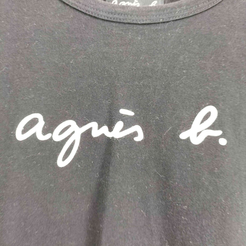アニエスベー agnes b. ロゴプリント コットン 半袖Tシャツ レディース T1