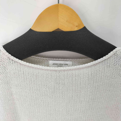 ジョーンズニューヨーク JONES NEW YORK リネンコットン 半袖 サマーニット レディース import:M