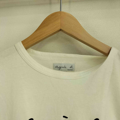 アニエスベー agnes b. ロゴプリント コットン 半袖Tシャツ レディース T2
