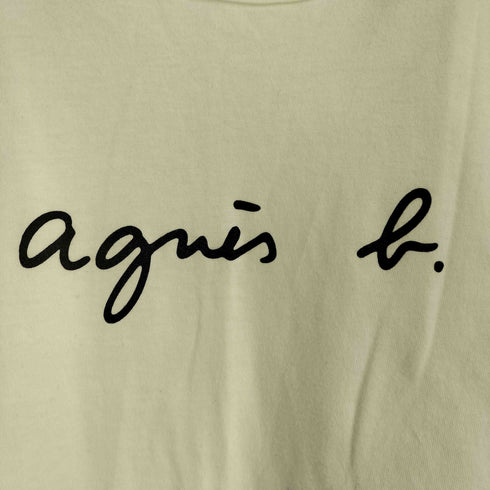 アニエスベー agnes b. ロゴプリント コットン 半袖Tシャツ レディース T2