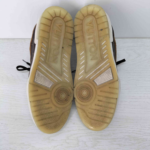ルイヴィトン LOUIS VUITTON LVトレイナー モノグラム スエード メンズ 6 1/2