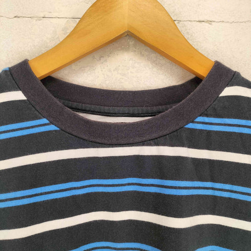 ディアスポラスケートボーズ Diaspora Skateboards ロゴ刺繍ボーダー柄 L/S TEE メンズ L