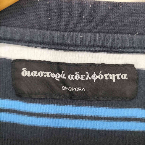 ディアスポラスケートボーズ Diaspora Skateboards ロゴ刺繍ボーダー柄 L/S TEE メンズ L