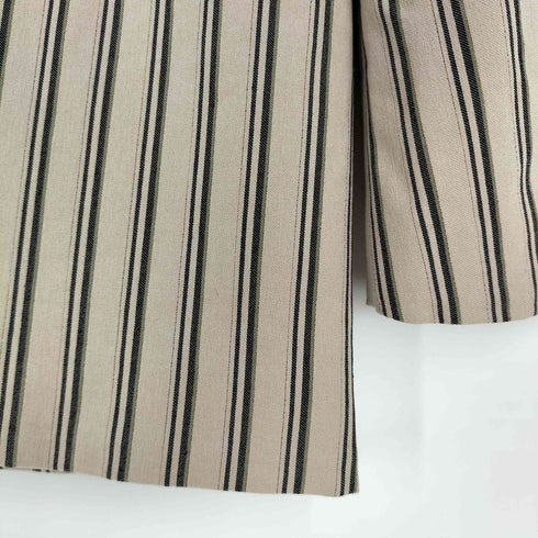 ザラ ZARA ストライプ ダブルブレスト テーラードジャケット レディース import:XS