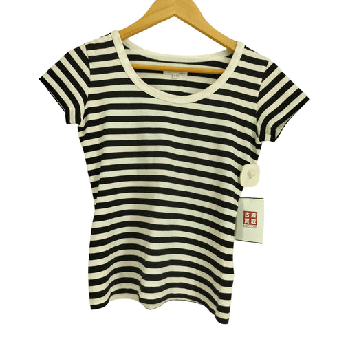 アニエスベー agnes b. ボーダーフレンチスリーブ 半袖カットソー レディース T1