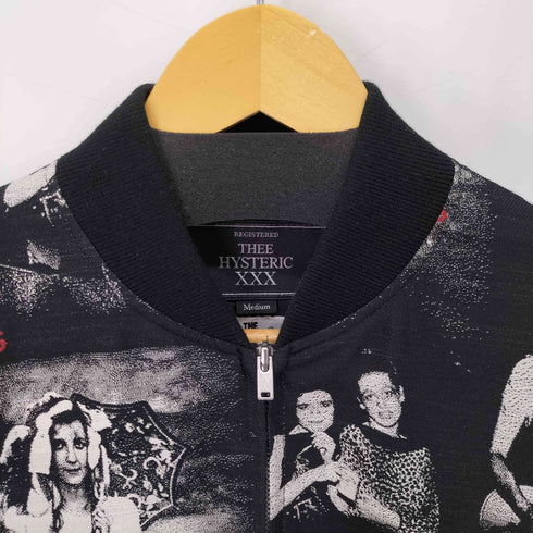 ヒステリックグラマー HYSTERIC GLAMOUR THE SLITS PHOTO CUT ジャカード ZIPアップリブ ジャケット メンズ import:M