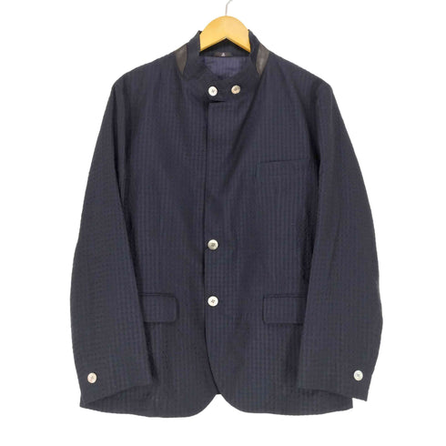 ランバン LANVIN シルク チンストラップ ジップジャケット メンズ B46