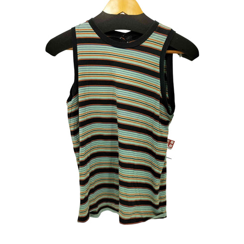 ロクビューティーアンドユースユナイテッドアローズ 6 BEAUTY & YOUTH UNITED ARROWS 22SS MULTI BORDER NO SLEEVE T-SHIRT レディース