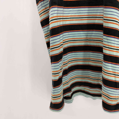 ロクビューティーアンドユースユナイテッドアローズ 6 BEAUTY & YOUTH UNITED ARROWS 22SS MULTI BORDER NO SLEEVE T-SHIRT レディース