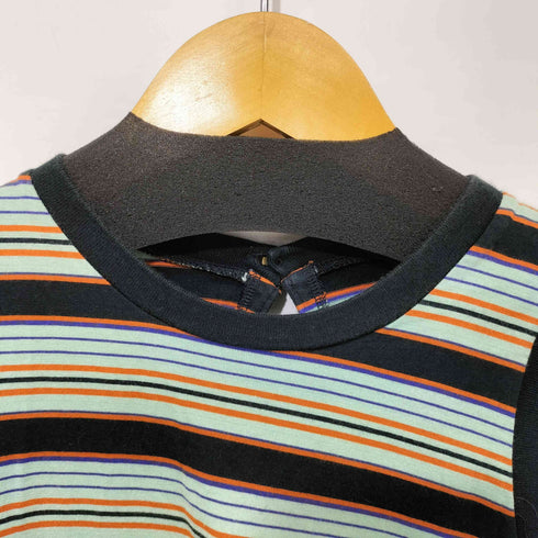 ロクビューティーアンドユースユナイテッドアローズ 6 BEAUTY & YOUTH UNITED ARROWS 22SS MULTI BORDER NO SLEEVE T-SHIRT レディース