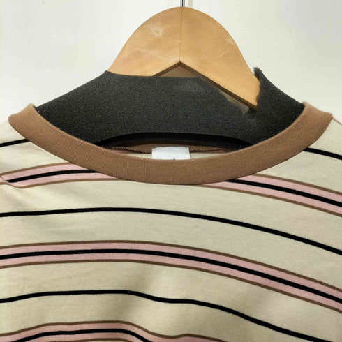 ロクビューティーアンドユースユナイテッドアローズ 6 BEAUTY & YOUTH UNITED ARROWS 22SS COTTON MULTI BORDER NO SLEEVE T-SHIRT レディース