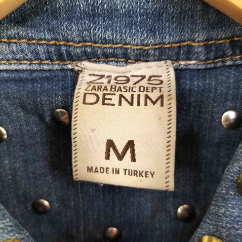ザラ ZARA スタッズ デニム ジャケット Y2K レディース M