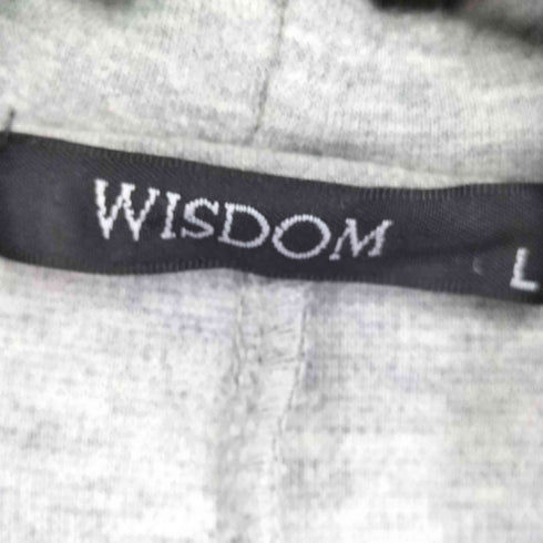 WISDOM フーデッドスウェットノースリーブライダースジャケット Y2K メンズ JPN:L