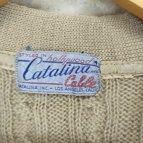 カタリナ Catalina 40S~ ウール ケーブルニットベスト メンズ