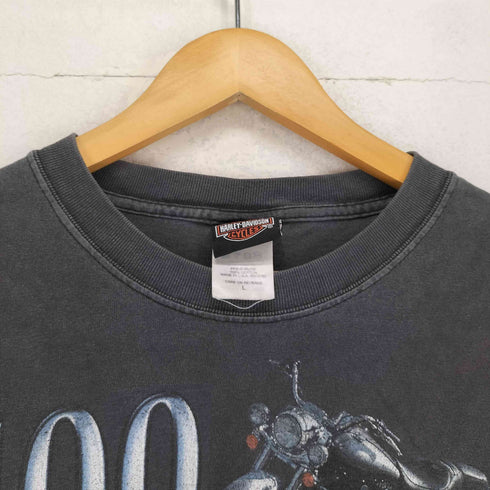 ハーレーダビッドソン HARLEY-DAVIDSON 両面プリントクルーネックTシャツ メンズ L