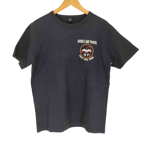 アヴィレックス AVIREX 両面刺繍クルーネックTシャツ メンズ L