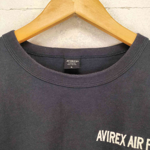 アヴィレックス AVIREX 両面刺繍クルーネックTシャツ メンズ L