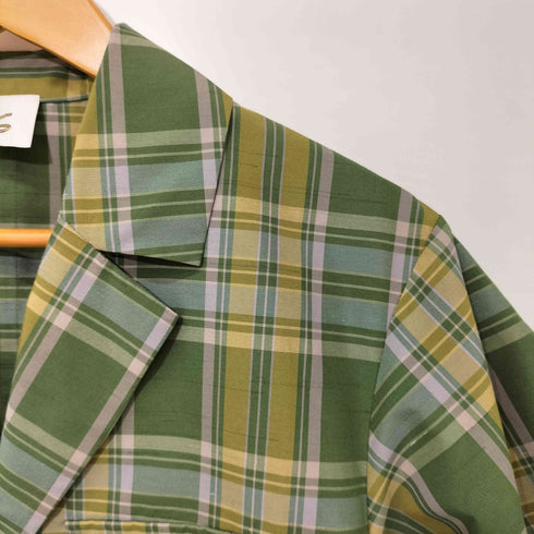 ロクビューティーアンドユースユナイテッドアローズ 6 BEAUTY & YOUTH UNITED ARROWS 21SS CHECK SHORT SLEEVE JACKET レディース JPN:36