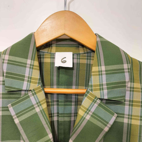ロクビューティーアンドユースユナイテッドアローズ 6 BEAUTY & YOUTH UNITED ARROWS 21SS CHECK SHORT SLEEVE JACKET レディース JPN:36