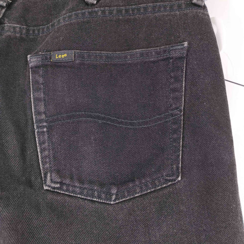 リー Lee メキシコ製 REGULAR FIT ストレートブラックデニムパンツ メンズ 36/32