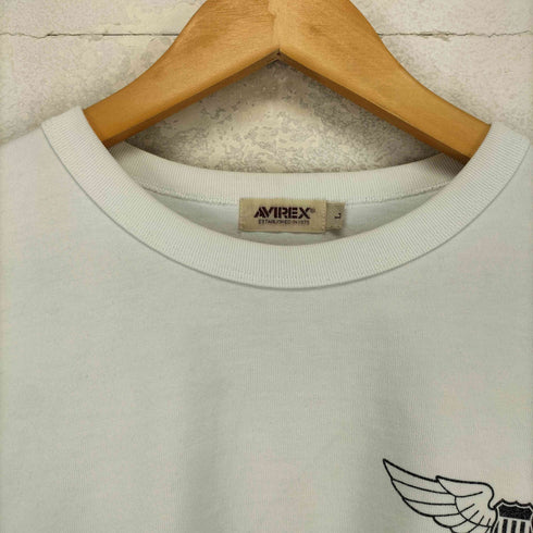 アヴィレックス AVIREX 70th ANNIVERSARY 両面刺繍クルーネック L/S TEE メンズ L