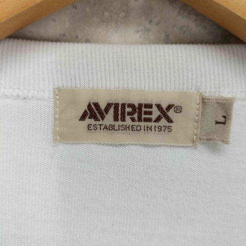 アヴィレックス AVIREX 70th ANNIVERSARY 両面刺繍クルーネック L/S TEE メンズ L
