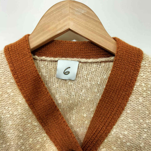 ロクビューティーアンドユースユナイテッドアローズ 6 BEAUTY & YOUTH UNITED ARROWS 23AW ネップ ニット カーディガン レディース