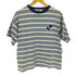 パブリュクス PUBLUX チームロゴワッペンボーダー柄クルーネックTシャツ メンズ S