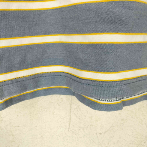 パブリュクス PUBLUX チームロゴワッペンボーダー柄クルーネックTシャツ メンズ S