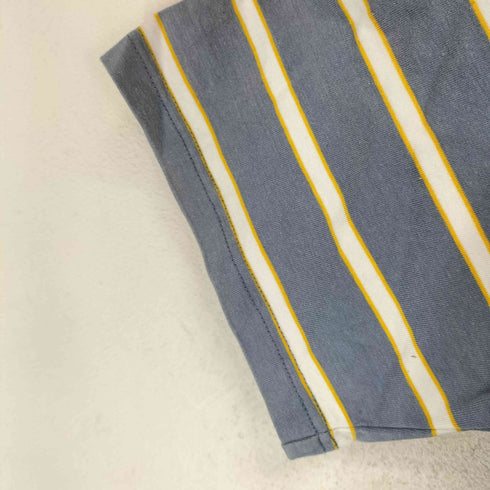 パブリュクス PUBLUX チームロゴワッペンボーダー柄クルーネックTシャツ メンズ S