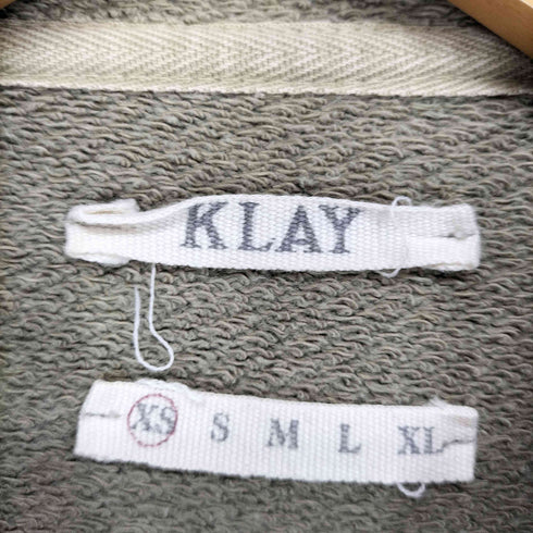 KLAY レオパード柄 ジップアップパーカー Y2K メンズ import:XS