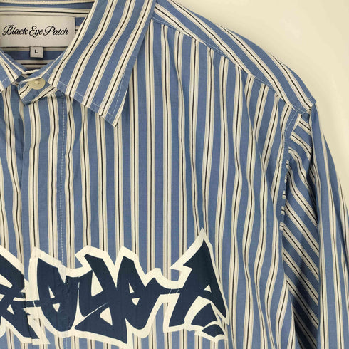 ブラックアイパッチ Black Eye Patch 22SS Beez-Eye Stripe Shirt メンズ JPN:L