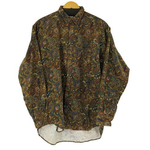 BLACK DANCE ペイズリー柄 L/S コーデュロイシャツ メンズ FREE