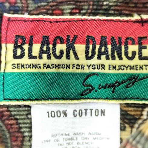 BLACK DANCE ペイズリー柄 L/S コーデュロイシャツ メンズ FREE